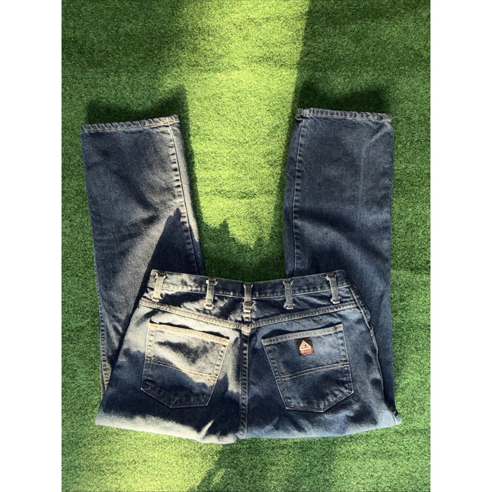 Bulwark Flame Resistant Blue Jeans Men's Size 38x30 Straight Leg